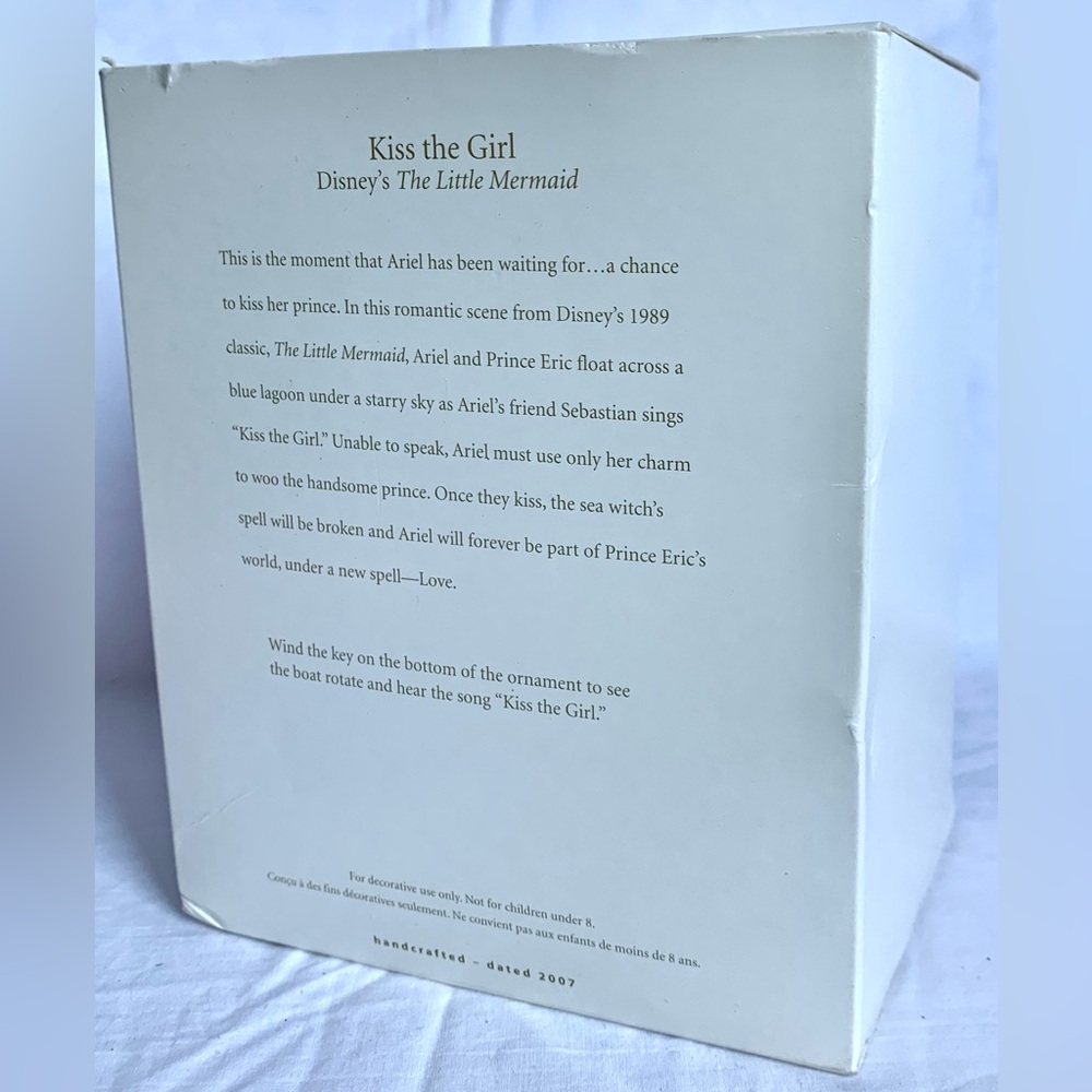 2007 Kiss the Girl Disney Little Mermaid Magic Princess  Hallmark QXD4289 - Picture 3 of 8
